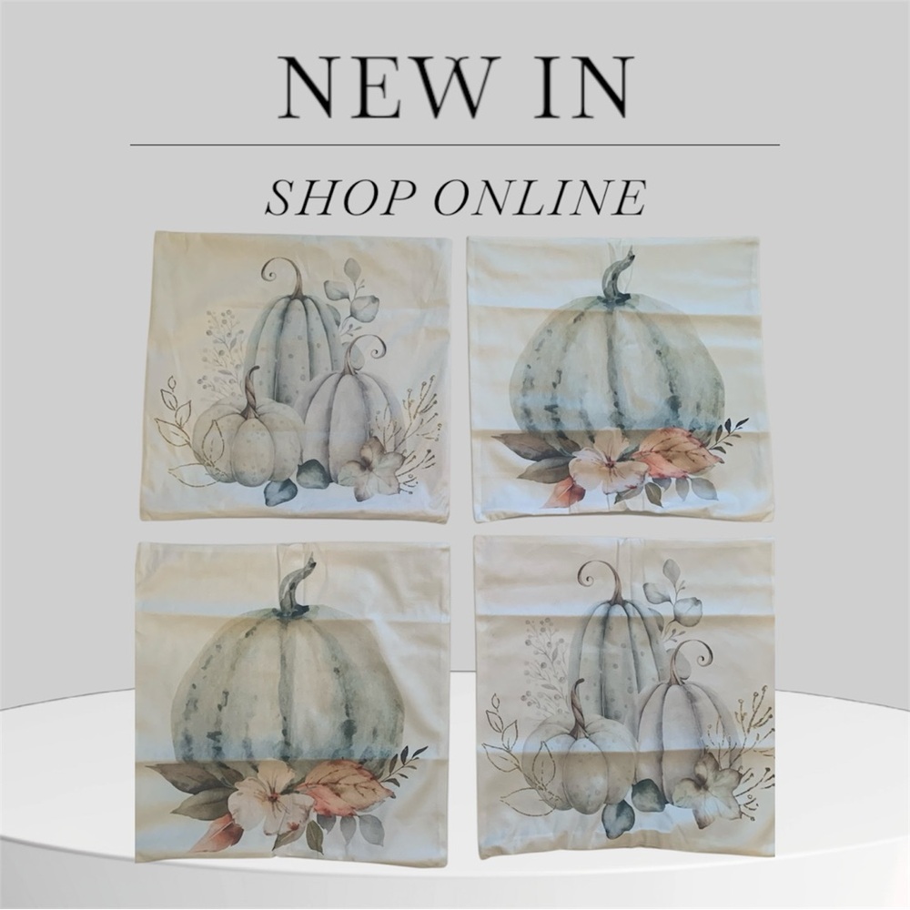 Pumpkin Themed Decorative Pillow Covers